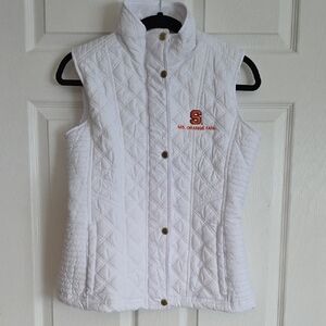 Weatherproof White Quilted Vest
